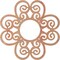 Ekena Millwork Cohen Wood Fretwork Pierced Ceiling Medallion, Cherry, 18"OD x 6 1/8"ID x 3/8"T CMWP18X18X0375COCH - alternate 4